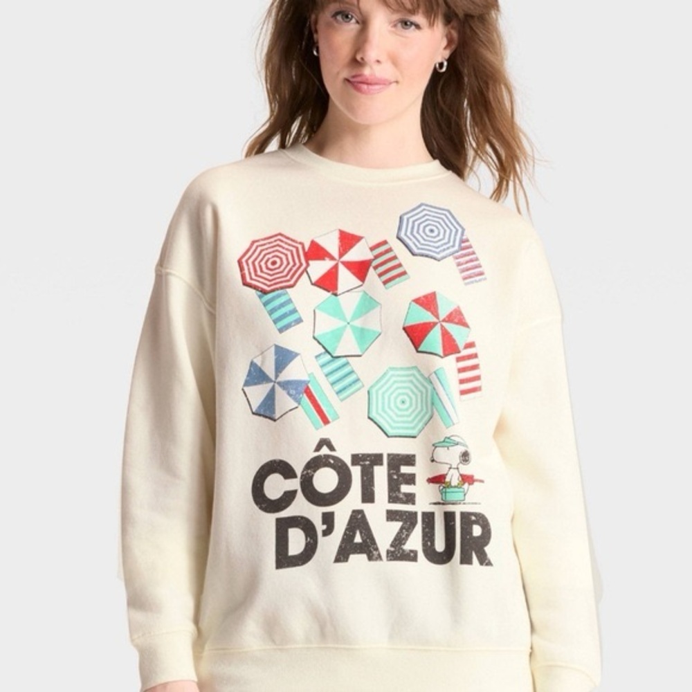 NEW‎ Peanuts Graphic Sweatshirt Size M